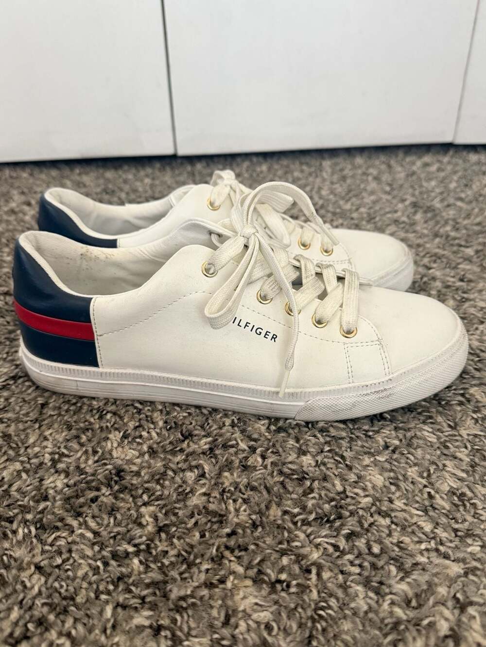 Tommy Hilfiger Laddin White Basic Low Profile Sneakers